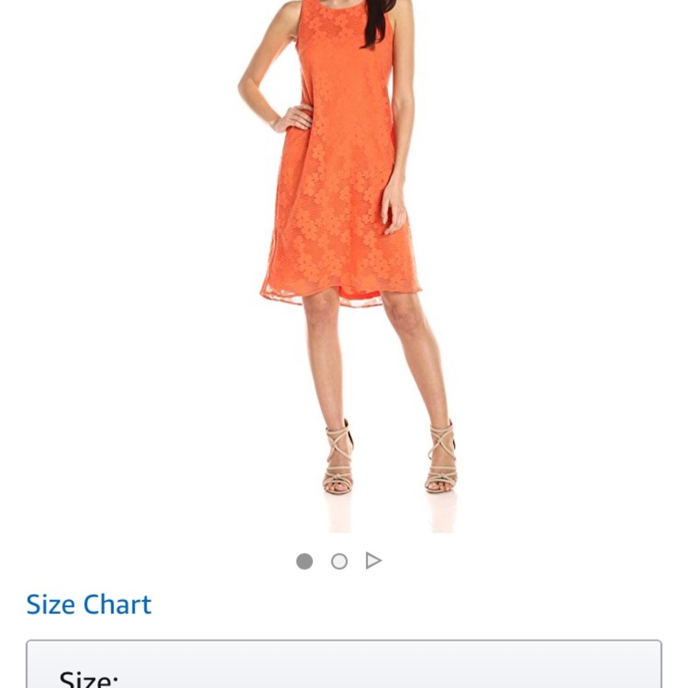 NWT- Nine West Hi low floral shift dress, size 12. - Picture 2 of 8